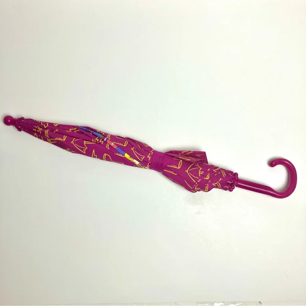 90s Vintage Rugrats Kids Umbrella 1998 Viacom Pink Parapluie Les Razmoket - Picture 4 of 17